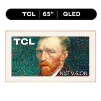 TCL 65  Class NXTVISION TV 4K QLED Smart Google TV and Flush Wall Mount (NEW 2024) - Art TV  Matte Anti-Glare Screen  144Hz - 65A300W