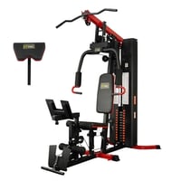 FlexWave LX770 Multifunctional Full Home Gym System Workout Station with 160 Lbs Weight Stack One Station with Leg Training Pedal Comes with Installation Instruction Video Ships in 5 Boxes