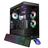 iBUYPOWER Y40 PRO Black Gaming PC Desktop Computer AMD Ryzen 9 9900X CPU NVIDIA GeForce RTX 5080 16GB GPU 32GB DDR5 RGB RAM 2TB NVMe SSD Windows 11 Home Keyboard Mouse - Black Y40BA9N5801
