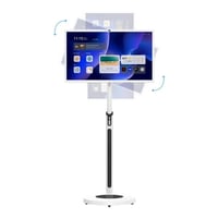 OrcaTV 32  Rolling Smart TV on Wheels  FHD Touchscreen  GMS Certified  Android 13 OS  Mobile Portable Television & Case