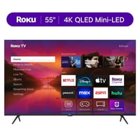 Roku  Inc Roku Smart TV 2025 – 55-Inch Plus Series  4K QLED Mini-LED TV – Roku TV with Enhanced Voice Remote