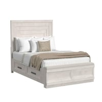 Picket House Furnishings Rhiannon Queen Storage Bed in Antique White