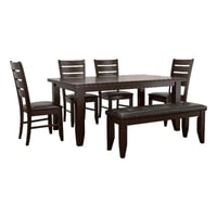 Coaster Company Coaster Dalila 6-piece Wood Dining Room Set Cappuccino and Black