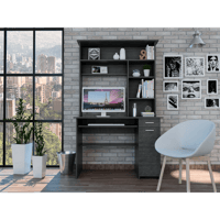 Boahaus Singapore Modern Desk  for Adults  Smokey Oak