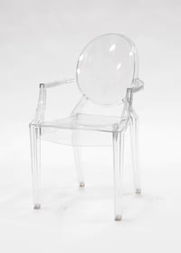 PRE Brand Chair - Phantom Resin w/Arms - Clear (4/Box)