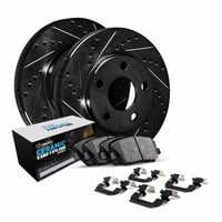 R1 Concepts Front Brakes and Rotors Kit |Front Brake Pads| Brake Rotors and Pads| Euro Ceramic Brake Pads and Rotors| Hardware Kit WHTH1-74058