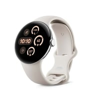 Google Pixel Watch 3 (41mm) - Android Smartwatch with Heart Rate Tracking  Advanced Running from Fitbit  Fitness Insights  24-Hour Battery - Polished Silver Aluminum Case - Porcelain Band - Wi-Fi