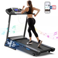 Aukfa Treadmill with Auto Incline  350 lb Capacity  3.25 HP Folding Electric Treadmill Running Machine 9 mph Max Speed