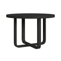 Picket House Furnishings Woodridge Round Dining Table in Black with Grain