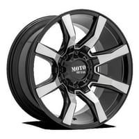 Moto Metal Aluminum Rim MO804 SPIDER 22X12in Gloss Black Machined Finish MO80422287544N