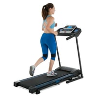 XTERRA Fitness TR200 Folding Treadmill: Xtrasoft Cushioned Deck  5.5  LCD Display  3 Manual Incline Levels