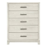 Leovanni Furniture of America Sagnet Adult Transitional 5-Drawer Vertical Dresser Weathered Gray