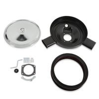 Holley 120-520 Holley RetroFilter Drive-By-Wire Air Cleaner - 14-Inch Diameter - Dual Snorkel - Chrome
