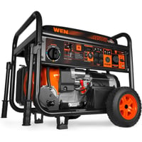 WEN 14 500-Watt 120V/240V Tri-Fuel Generator for Gas  Propane  and Natural Gas  Transfer-Switch Ready with Electric Start and Wheel Kit (TF-1450)