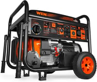 WEN 14 500-Watt 120V/240V Tri-Fuel Generator for Gas Propane and Natural Gas Transfer-Switch Ready with Electric Start and Wheel Kit (TF-1450)