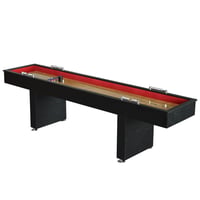 Blue Wave Products Hathaway Avenger 9-Foot Shuffleboard for Family Game Rooms with Padded Gutters Leg Levelers 8 Pucks and Wax