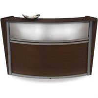 OFM Marque Single Plexi Station (Component 1)  Walnut