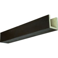 Ekena Millwork 4 W x 6 H x 8 L 3-Sided (U-beam) Sandblasted Endurathane Faux Wood Ceiling Beam  Natural Espresso
