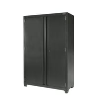 GreatStar WORKPRO 48-inch Heavy-Duty Garage Storage Cabinet  3 Shelves  Black  Metal