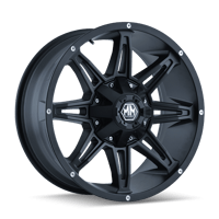 MAYHEM RAMPAGE-8090 20X10 8X180 -25ET 124.1CB MATTE BLACK