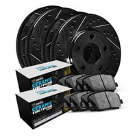 R1 Concepts Front Rear Brakes and Rotors Kit |Front Rear Brake pads| Brake Rotors and Pads| Euro Ceramic Brake Pads and Rotors WHTN2-32000