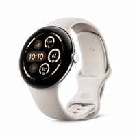 Google  Inc Google Pixel Watch 3 (45mm) - Android Smartwatch with Heart Rate Tracking  Advanced Running from Fitbit  Fitness Insights  24-Hour Battery - Polished Silver Aluminum Case - Porcelain Band - Wi-Fi