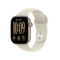 Apple Watch Series 12 GPS + Cellular 42mm Light Gold Aluminum Case with Sand Sport Band - M/L