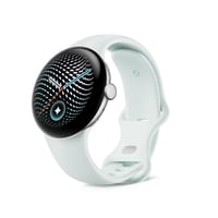 Google Pixel Watch 5 (45mm) Wi-Fi - Android Smartwatch with Domed Display  Comprehensive Health and Fitness Tracking  and Help from Gemini - Polished Natural Silver Aluminum Case / Fog Band (2nd gen)