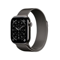 Apple Watch Series 11 [GPS + Cellular 42mm] Smartwatch with Slate Titanium Case with Slate Milanese Loop