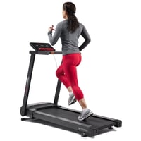 Sunny Health & Fitness Interactive Slim Folding Treadmill  Auto Incline & Free SunnyFit® App Membership– T722022