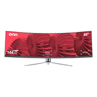 onn 49  3840 x 1080p Curved Dual FHD Gaming Monitor  Black  100133225