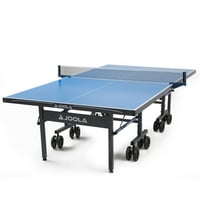 JOOLA Nova Plus All-Weather Table Tennis Table with Ping Pong Net Set  Size 9  x 5   Blue