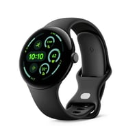 Google Pixel Watch 3 (45mm) - Android Smartwatch with Heart Rate Tracking  Advanced Running From Fitbit  Fitness Insights  24-Hour Battery - Matte Black Aluminum Case - Obsidian Band - Wi-Fi