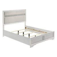 Coaster Miranda 54-inch Upholstered Queen Panel Bed White