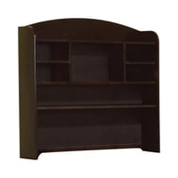 Simple Relax Wood Hutch for Computer Desk  Cappuccino