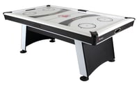Atomic Blazer 7 Air Hockey Table with Heavy-Duty Blower Electronic Scoring Leg Levelers and Overhang Rail