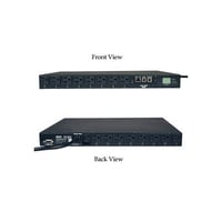 TRIPPLITE Tripp Lite 1900W Switched PDU  Single Phase ATS with LX Platform  120V Outlets (16 5-15/20R)  2 L5-20P / 5-20P 12ft 120V Inputs  1U Rack Mount  TAA (PDUMH20ATNET)