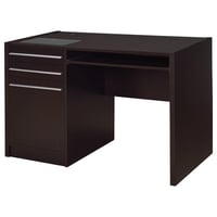 Coaster Fine Furniture Halston 47-inch 2-drawer Office Desk with Cabinet Cappuccino