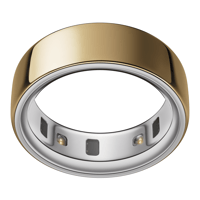 Oura Ring 4 Gold Size 9 Smart Wearable Sleep Fitness & Heart Rate Tracker 8-Day Battery (Size Before You Buy)