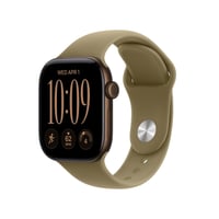 Apple Watch Series 12 GPS + Cellular 42mm Dark Bronze Aluminum Case with Olive Sport Band - S/M
