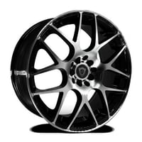 BSI WHEELS INC 18X8 10-105/114.3 G-LINE #0056 GLOSS BLACK/MACHINE 35/73.1