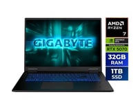 GIGABYTE Gaming A18 18 Laptop AMD Ryzen 7 260 32GB RAM 1TB SSD GeForce RTX 5070 165Hz IPS Black Steel 3WHK3USC64SH