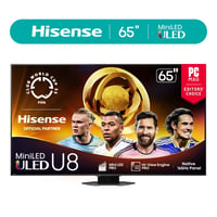 Hisense 65 Class U8 Series Mini-LED ULED 4K UHD Google Smart TV (65U8QG 2025 Model) - QLED Native 165Hz Game Mode Ultra 288 VRR Dolby Vision IQ Dolby Atmos Up to 5000 Nits IMAX Enhanced