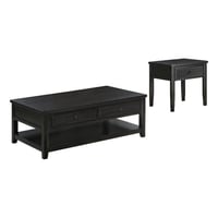 Coaster Concord 2-piece Coffee and End Table Set Distressed Java