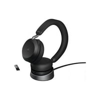 Jabra Enterprise Products Jabra Evolve2 75 UC with Charging Stand-Black-USB-A-27599-989-989 Evolve2 75 UC Stereo with Charging Stand