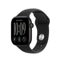 Apple Watch Series 12 GPS 42mm Black Aluminum Case with Black Sport Band - M/L