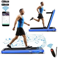 Airfind 2.25HP Walking Pad Treadmill for home with LED display and remote control plus 7-layer anti-slip belt for under desk walking  Navy