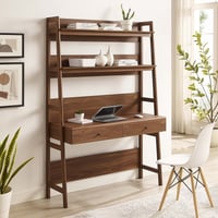 Modway Bixby Modern Style Particleboard and MDF Office Desk in Walnut