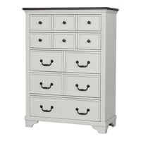 Furniture of America Gaelix Farmhouse 5-Drawer Vertical Dresser  White