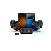 SteelSeries Arena 9 5.1 Bluetooth Gaming Speakers with RGB Lighting (6 Piece) Black